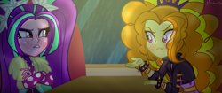 Size: 1830x772 | Tagged: safe, artist:rainbow15s, imported from derpibooru, adagio dazzle, aria blaze, equestria girls