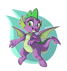 Size: 1884x2008 | Tagged: safe, artist:kavalliernc, imported from derpibooru, spike, dragon, looking at you, male, solo, transparent background, winged spike, wings