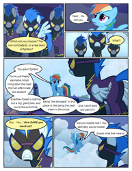 Size: 612x792 | Tagged: safe, artist:newbiespud, edit, edited screencap, imported from derpibooru, screencap, descent, nightshade, rainbow dash, pegasus, pony, comic:friendship is dragons, friendship is magic, clothes, comic, costume, dialogue, female, fog, goggles, mare, screencap comic, shadowbolts, shadowbolts costume