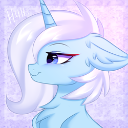 Size: 3000x3000 | Tagged: source needed, safe, artist:pesty_skillengton, imported from derpibooru, oc, oc only, oc:eula phi, pony, unicorn, ear fluff, female, mare, smiling, solo