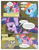 Size: 612x792 | Tagged: safe, artist:newbiespud, edit, edited screencap, imported from derpibooru, screencap, fluttershy, pinkie pie, rainbow dash, rarity, twilight sparkle, zecora, earth pony, pegasus, pony, unicorn, zebra, comic:friendship is dragons, bridle gossip, angry, bit gag, cauldron, comic, dialogue, ear piercing, earring, female, floppy horn, flutterguy, gag, hairity, horn, jewelry, mare, messy mane, neck ring, neck rings, piercing, poison joke, rainbow crash, screencap comic, spitty pie, tongue out, twilight flopple, unicorn twilight, zecora's hut