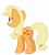 Size: 5956x6679 | Tagged: safe, artist:estories, imported from derpibooru, applejack, earth pony, pony, absurd resolution, female, hatless, mare, missing accessory, simple background, solo, transparent background, vector