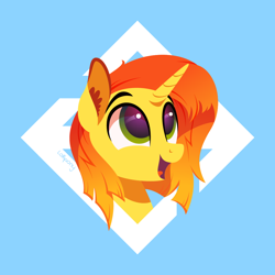 Size: 1000x1000 | Tagged: safe, artist:lollipony, imported from derpibooru, oc, oc only, pony, unicorn, bust, solo, vector