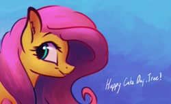 Size: 918x560 | Tagged: safe, artist:lollipony, imported from derpibooru, fluttershy, pegasus, pony, bust, female, solo