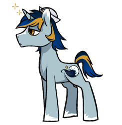 Size: 810x827 | Tagged: artist needed, safe, imported from derpibooru, oc, oc only, oc:ocean wave, pony, unicorn, 4chan, male, solo, stallion