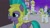 Size: 1920x1080 | Tagged: safe, imported from derpibooru, screencap, queen chrysalis, vanguard cover, pegasus, pony, the summer sun setback, disguise, disguised changeling, female, guardsmare, male, mare, pegasus royal guard, royal guard, stallion