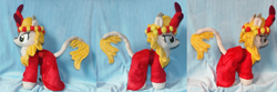 Size: 5941x1974 | Tagged: safe, artist:crazyditty, imported from derpibooru, fall flower, kirin, irl, photo, plushie, solo