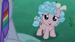 Size: 1920x1080 | Tagged: safe, imported from derpibooru, screencap, cozy glow, feather flatterfly, pegasus, pony, the summer sun setback, duo, female, filly, male, necktie, solo focus, stallion