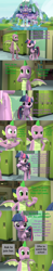 Size: 1920x9720 | Tagged: safe, artist:papadragon69, imported from derpibooru, spike, twilight sparkle, alicorn, dragon, comic:spike's cyosa, 3d, choice, comic, cyoa, older, older spike, saddle bag, school of friendship, source filmmaker, teenage spike, teenager, twilight sparkle (alicorn), winged spike, wings