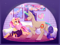 Size: 4000x3000 | Tagged: safe, artist:djkaskan, imported from derpibooru, oc, pony, unicorn, female, lesbian, shipping