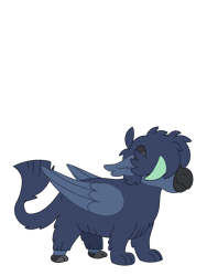 Size: 1536x2048 | Tagged: safe, artist:sandwichbuns, imported from derpibooru, oc, oc only, oc:bluster gust, hybrid, offspring, parent:gallus, parent:yona, parents:galyona, simple background, solo, transparent background