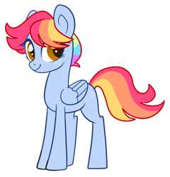 Size: 496x517 | Tagged: safe, artist:unicorn-mutual, imported from derpibooru, oc, oc only, pegasus, pony, base used, female, magical lesbian spawn, mare, offspring, parent:pinkie pie, parent:rainbow dash, parents:pinkiedash, simple background, solo, teenager, transparent background