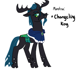 Size: 743x674 | Tagged: safe, artist:jadeyarts, imported from derpibooru, changeling, changeling king, changelingified, lego, male, monstrox, nexo knights, simple background, solo, species swap, white background