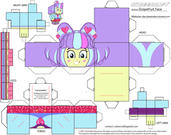 Size: 2979x2354 | Tagged: safe, artist:grapefruitface1, imported from derpibooru, supernova zap, equestria girls, equestria girls series, sunset's backstage pass!, spoiler:eqg series (season 2), arts and crafts, craft, cubeecraft, female, papercraft, printable, solo, template