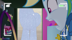 Size: 1920x1080 | Tagged: safe, edit, editor:sonic ranger, imported from derpibooru, rainbow dash, do it for the ponygram!, equestria girls, spoiler:eqg series (season 2), ass, butt, guy diamond, meme, mooning, rainbow dash's prank fail, shocked, trolls