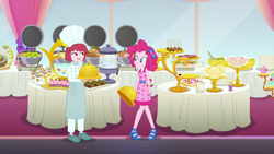 Size: 1920x1080 | Tagged: safe, imported from derpibooru, screencap, pinkie pie, puffed pastry, equestria girls, equestria girls series, spring breakdown, spoiler:eqg series (season 2), food, sleeveless