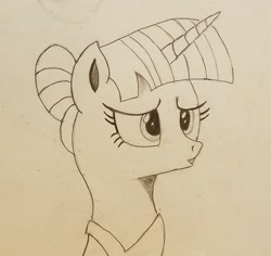 Size: 1776x1675 | Tagged: safe, artist:polar_storm, imported from derpibooru, twilight sparkle, alicorn, pony, ballerina, bust, female, mare, solo, traditional art, twilight sparkle (alicorn)