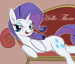 Size: 900x764 | Tagged: safe, artist:casualcolt, imported from derpibooru, rarity, pony, couch, female, mare, smiling, solo