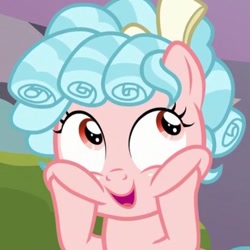 Size: 571x571 | Tagged: safe, imported from derpibooru, screencap, cozy glow, pegasus, pony, school raze, cheek squish, cozy glow is best facemaker, cozybetes, cropped, cute, female, filly, foal, squishy cheeks