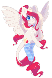 Size: 957x1428 | Tagged: safe, artist:shady-bush, imported from derpibooru, oc, oc only, oc:lullaby melody, pegasus, pony, bell, choker, clothes, cloven hooves, female, glasses, kneesocks, leonine tail, mare, simple background, smiling, smirk, socks, solo, striped socks, transparent background