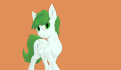 Size: 3300x1900 | Tagged: safe, artist:rambles, imported from derpibooru, oc, oc:petunia, pegasus, pony, flat background, full color, shaded sketch, simple background