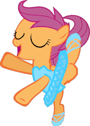 Size: 516x720 | Tagged: safe, artist:angrymetal, imported from derpibooru, scootaloo, pony, 1000 hours in ms paint, ballerina, ballet, ballet slippers, bipedal, clothes, cute, cutealoo, eyes closed, female, on one leg, one leg raised, palindrome get, scootarina, scootatutu, scootutu, shoes, simple background, skirt, skirtaloo, smiling, solo, standing on one leg, transparent background, tutu