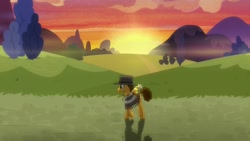 Size: 1920x1080 | Tagged: safe, imported from derpibooru, screencap, boneless, boneless 2, cheese sandwich, pony, the last laugh, sunset, the pony with no name