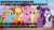 Size: 1024x576 | Tagged: source needed, safe, edit, edited screencap, imported from derpibooru, screencap, applejack, fluttershy, pinkie pie, rainbow dash, rarity, twilight sparkle, twilight sparkle (alicorn), alicorn, pony, rainbow roadtrip, 100 bottles of pop, animated, discovery family logo, female, gif, god is bigger than the boogie man, mane six, meme, non-looping gif, religion, religious focus, veggietales, where's god when i'm s-scared