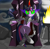 Size: 1600x1560 | Tagged: safe, artist:evil-dec0y, imported from derpibooru, king sombra, twilight sparkle, pony, unicorn, armor, bad end, bevor, boots, brazier, cloak, clothes, colored horn, corrupted, corrupted twilight sparkle, crown, crystal, curved horn, dark crystal, dark magic, empress, empress twilight, empress twilight sparkle, evil, fangs, female, fire, grin, horn, jewelry, looking at you, magic, mare, regalia, shoes, sitting, smiling, solo, sombra eyes, sombra horn, sombra's robe, throne, throne slouch, tiara, tyrant sparkle, unicorn twilight