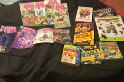 Size: 1914x1275 | Tagged: safe, imported from derpibooru, fluttershy, nightmare moon, rainbow dash, rarity, pony, advertisement in description, archie, archie comics, comics, my little pony, scott pilgrim