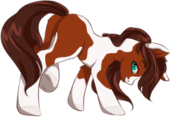 Size: 2480x1747 | Tagged: safe, artist:hidey, imported from derpibooru, oc, oc only, oc:preciosa, earth pony, pony, coat markings, commission, pinto, profile, simple background, solo, transparent background