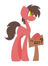 Size: 767x1042 | Tagged: safe, artist:midori-kiwa-art, artist:scridley-arts, imported from derpibooru, oc, oc only, oc:big brian, earth pony, pony, banned from equestria daily, simple background, solo, transparent background, vector