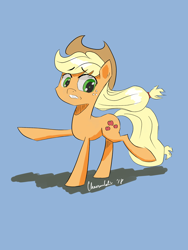 Size: 1800x2400 | Tagged: safe, artist:chaosmalefic, imported from derpibooru, applejack, earth pony, pony, female, mare, pointing, solo