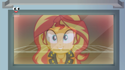 Size: 1920x1080 | Tagged: safe, imported from derpibooru, screencap, sunset shimmer, equestria girls, equestria girls series, holidays unwrapped, spoiler:eqg series (season 2), female, food, geode of empathy, magical geodes, oven, plusplus, saving pinkie's pie, solo, souffle