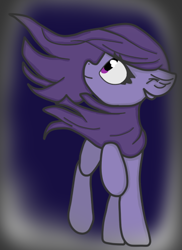 Size: 372x510 | Tagged: safe, artist:luyna, imported from derpibooru, oc, earth pony, pony, looking up, purple eyes, raised hoof, smoke, wind