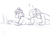 Size: 1015x728 | Tagged: safe, artist:askbubblelee, imported from derpibooru, oc, oc only, oc:crayola, oc:spellbind, anthro, earth pony, anthro oc, butt pillow, clothes, computer, couple, duo, female, glasses, laptop computer, lesbian, mare, oc x oc, onomatopoeia, prone, shipping, sleeping, sound effects, zzz