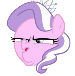 Size: 450x461 | Tagged: safe, edit, edited screencap, editor:damaged, imported from derpibooru, screencap, diamond tiara, pony, crusaders of the lost mark, arin hanson face, background removed, cropped, double chin, emoji, female, filly, simple background, solo, transparent background