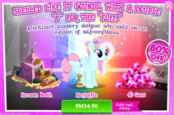 Size: 1029x684 | Tagged: safe, imported from derpibooru, kerfuffle, pony, rainbow roadtrip, advertisement, amputee, costs real money, crack is cheaper, gameloft, official, prosthetic leg, prosthetic limb, prosthetics