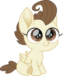 Size: 1237x1500 | Tagged: safe, artist:cloudy glow, artist:cloudyglow, imported from derpibooru, pound cake, pegasus, pony, baby, baby pony, cute, eye lashes, hooves, male, movie accurate, poundabetes, simple background, smiling, transparent background