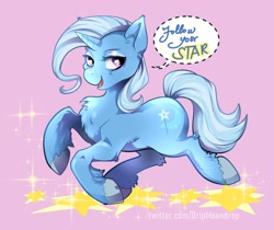 Size: 2382x2000 | Tagged: safe, artist:moondrop, imported from derpibooru, trixie, pony, unicorn, art, chest fluff, fanart, female, high res, mare, solo, unshorn fetlocks