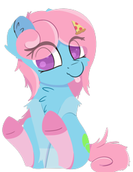 Size: 1020x1312 | Tagged: safe, artist:rhythmpixel, imported from derpibooru, oc, oc only, earth pony, pony, clothes, eye clipping through hair, female, food, mare, meat, pepperoni, pepperoni pizza, pizza, simple background, sitting, socks, solo, tongue out, transparent background