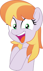 Size: 5000x8104 | Tagged: safe, artist:jhayarr23, imported from derpibooru, part of a set, copper top, earth pony, pony, alternate hairstyle, female, mare, simple background, smiling, solo, transparent background, ych result, ych:gasp