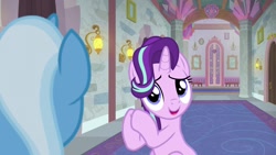 Size: 1920x1080 | Tagged: safe, imported from derpibooru, screencap, starlight glimmer, trixie, pony, a horse shoe-in