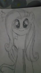 Size: 5312x2988 | Tagged: safe, artist:scottishlunaripoff, imported from derpibooru, fluttershy, pony, fanart, female, solo, traditional art