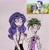 Size: 1980x2015 | Tagged: safe, artist:citi, imported from derpibooru, rarity, spike, dragon, human, pony, unicorn, inspiration manifestation, elf ears, female, humanized, male, mare, necktie, saddle bag, scene interpretation, screencap reference