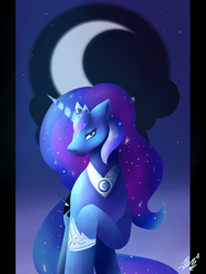 Size: 3600x4800 | Tagged: safe, artist:evianix, imported from derpibooru, princess luna, pony, female, looking at you, solo