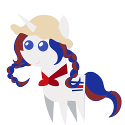 Size: 1080x1080 | Tagged: safe, artist:archooves, imported from derpibooru, oc, oc only, oc:panchita, pony, unicorn, costa rica, hat, nation ponies, pointy ponies, ponified, simple background, solo, transparent background