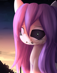 Size: 1932x2500 | Tagged: safe, artist:an-m, imported from derpibooru, oc, oc only, oc:moonrain, earth pony, ghost pony, pony, creepy, female, looking at you, mare, solo