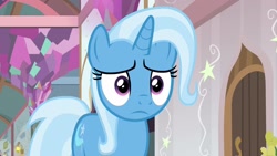 Size: 1920x1080 | Tagged: safe, imported from derpibooru, screencap, trixie, pony, unicorn, a horse shoe-in, female, mare, solo