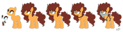 Size: 2052x532 | Tagged: safe, artist:nathy2001, artist:selenaede, imported from derpibooru, oc, oc only, oc:chocolate spray, earth pony, pony, apron, bald, base used, choker, clothes, eyeshadow, face mask, female, glasses, makeup, mare, offspring, parent:cheese sandwich, parent:pinkie pie, parents:cheesepie, simple background, solo, transparent background